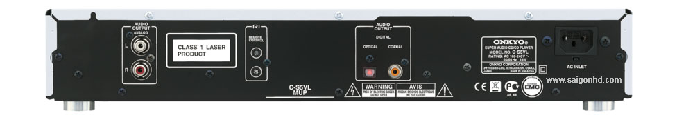 Đầu SACD/CD ONKYO C S5VL - Xuất xứ Malaysia | SAIGON HD